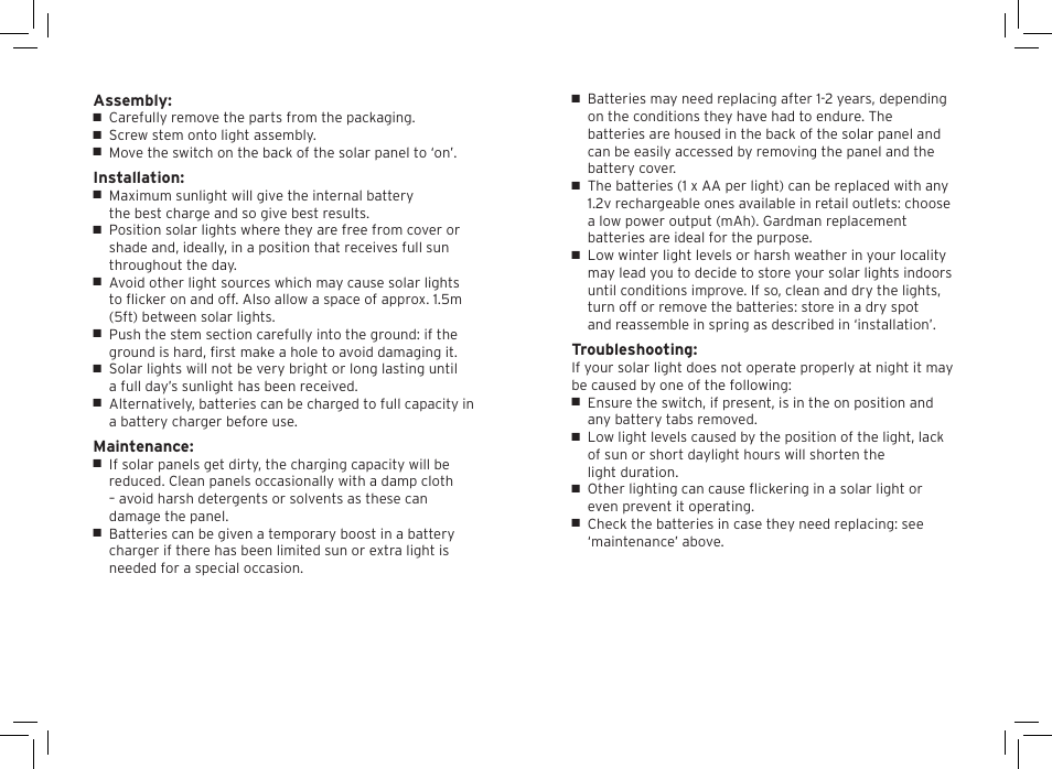 Gardman Border Balls White User Manual | Page 2 / 12