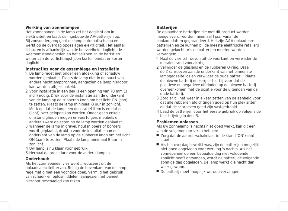 Gardman Deck Lights User Manual | Page 8 / 12