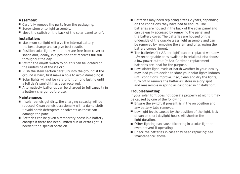 Gardman Ice Orb Stainless User Manual | Page 2 / 12