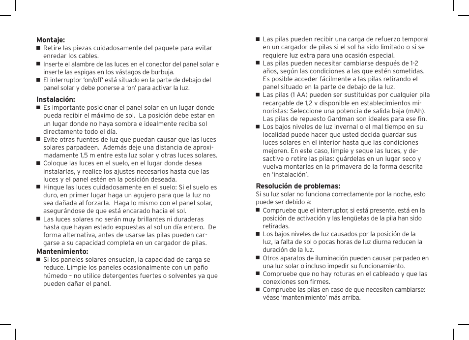 Gardman 3 Sparkling Bubble Lights User Manual | Page 12 / 12