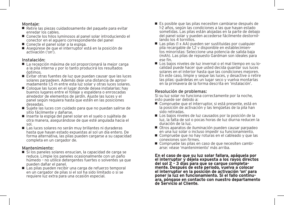 Gardman 250 LED String Lights User Manual | Page 12 / 12