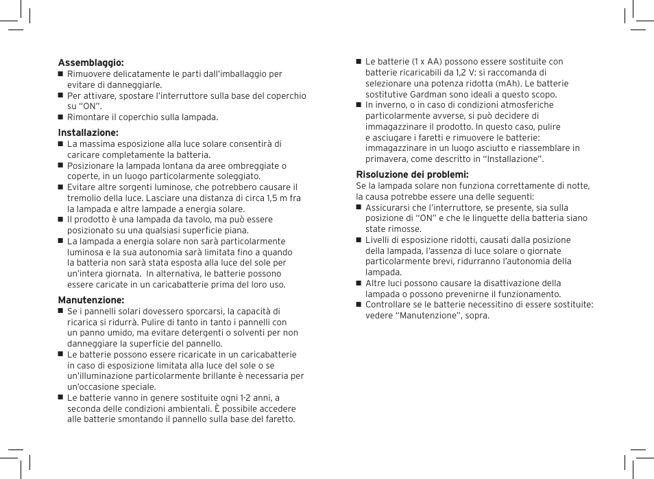 Gardman Filigree table Lights User Manual | Page 10 / 12