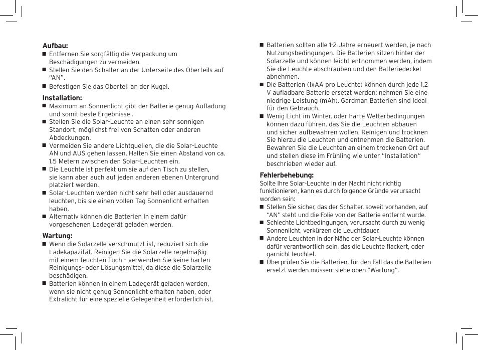 Gardman Filigree table Lights User Manual | Page 4 / 12