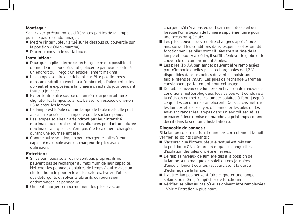 Gardman Filigree table Lights User Manual | Page 6 / 12