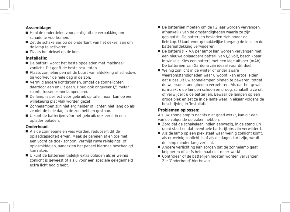 Gardman Filigree table Lights User Manual | Page 8 / 12