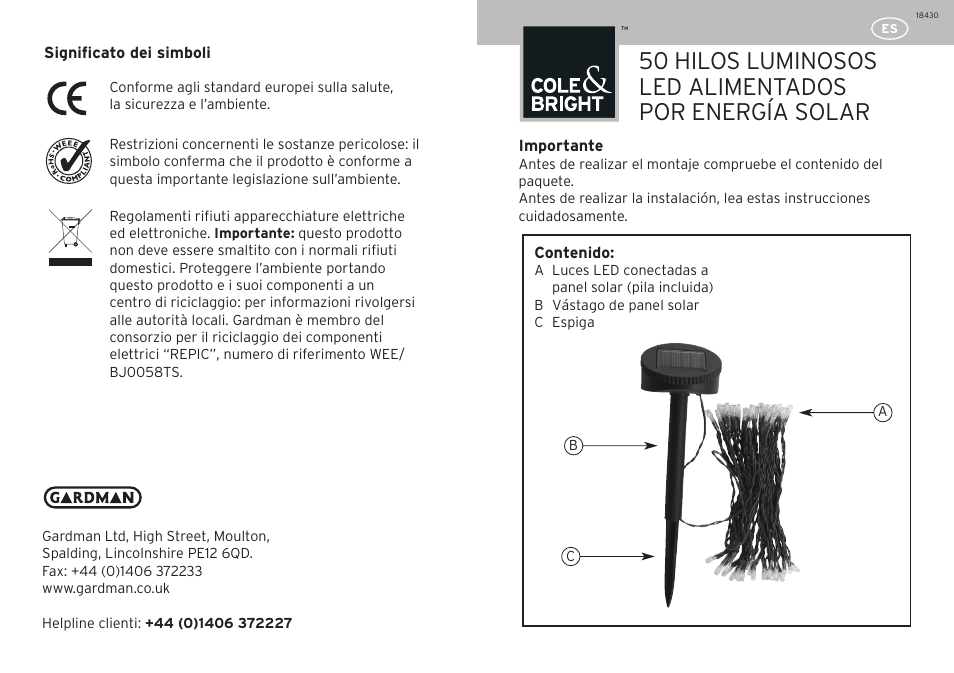 Gardman 50 LED String Lights User Manual | Page 11 / 12