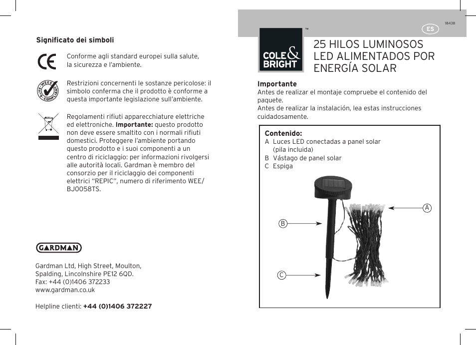 Gardman 25 LED String Lights User Manual | Page 11 / 12