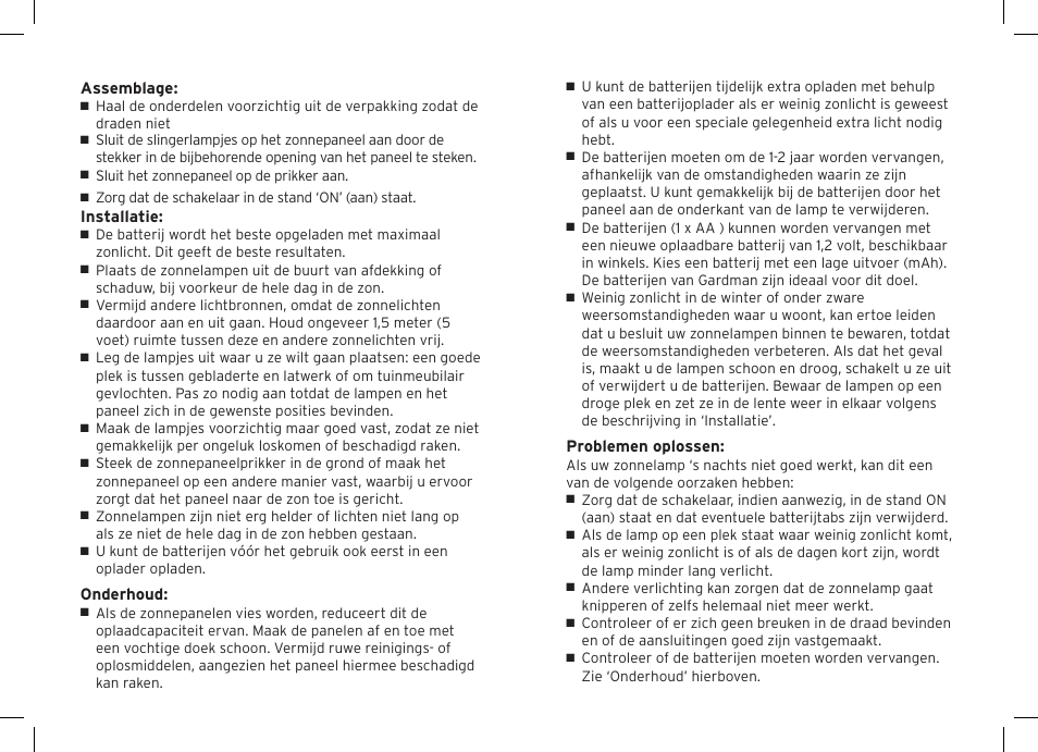 Gardman 25 LED String Lights User Manual | Page 8 / 12