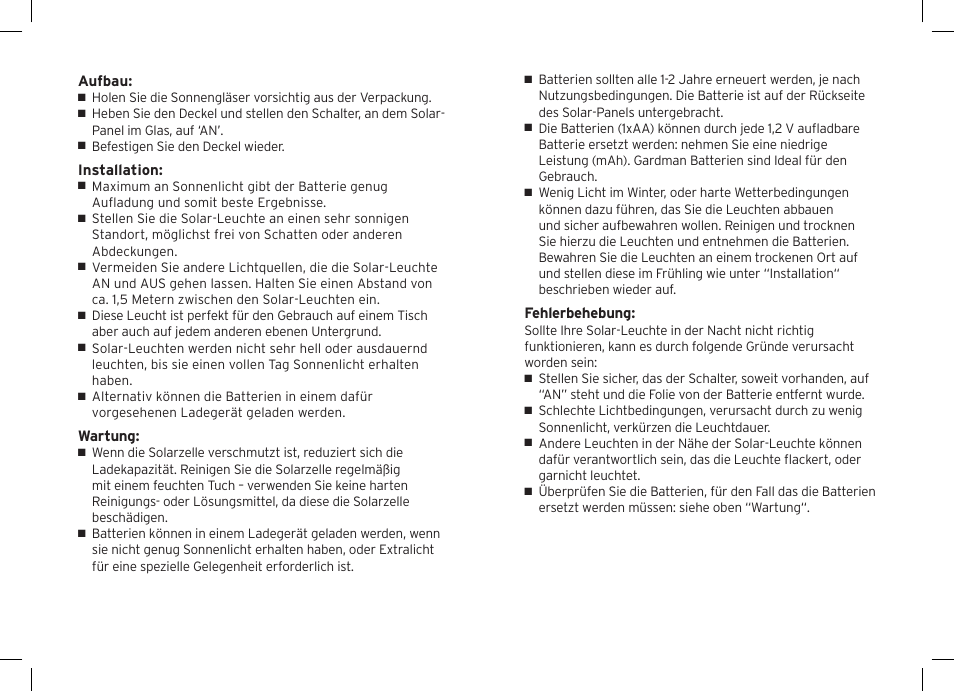 Gardman Sun Jar User Manual | Page 4 / 12