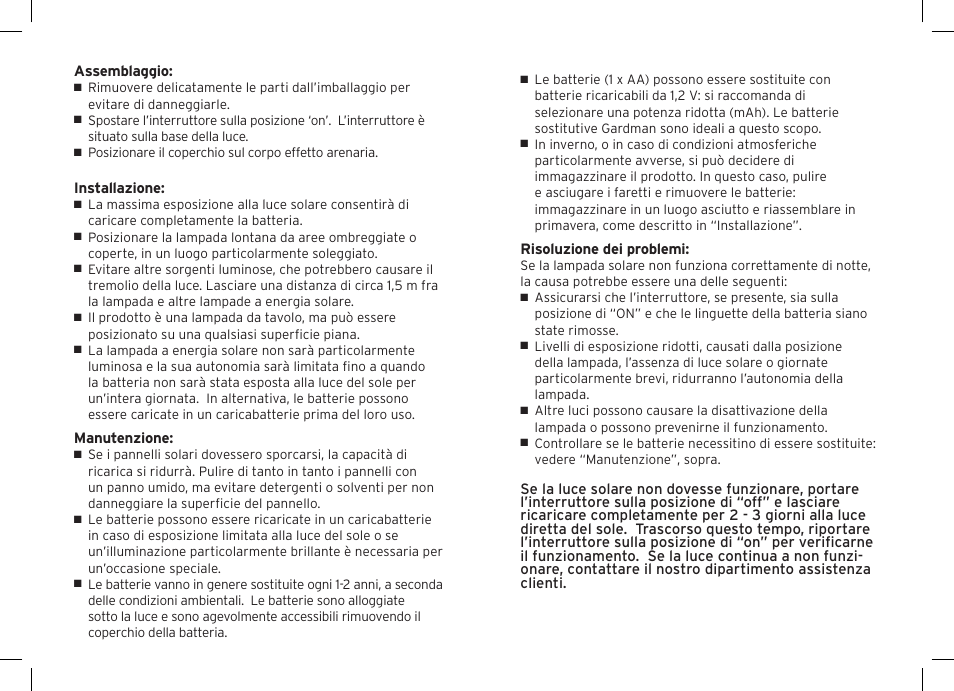 Gardman Solar Sandstone Tower Post Light User Manual | Page 10 / 12