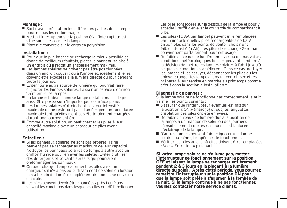 Gardman Solar Sandstone Tower Post Light User Manual | Page 6 / 12