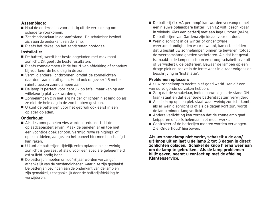 Gardman Solar Sandstone Tower Post Light User Manual | Page 8 / 12