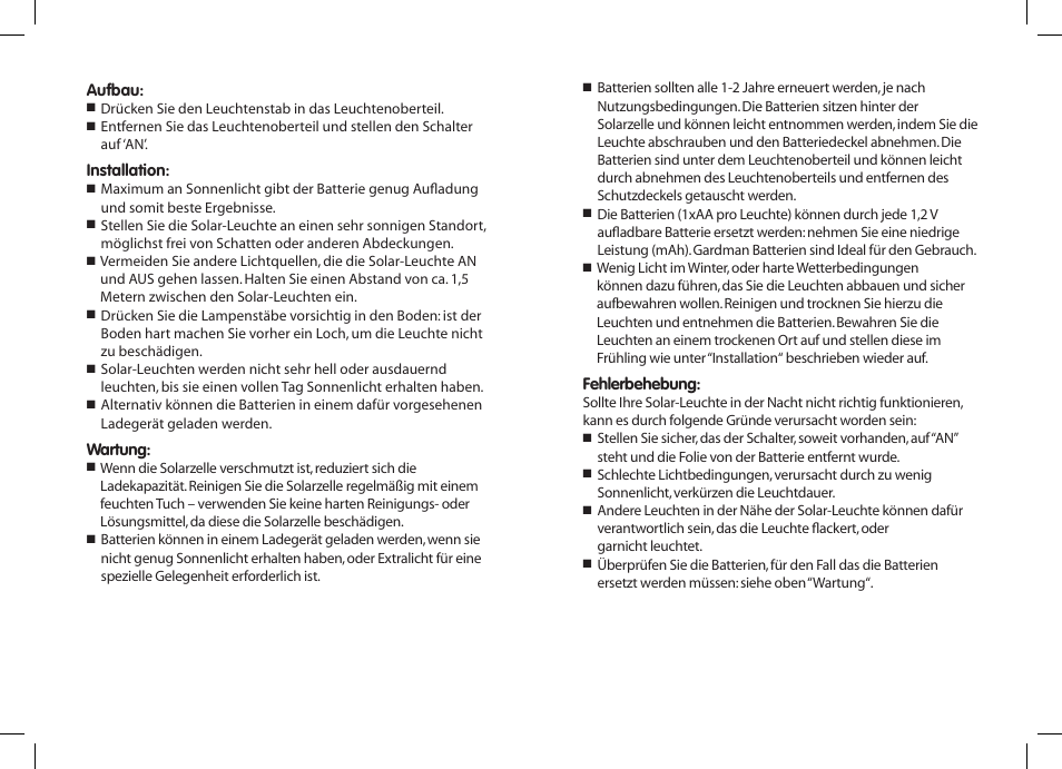 Gardman SS Post Lights User Manual | Page 4 / 12