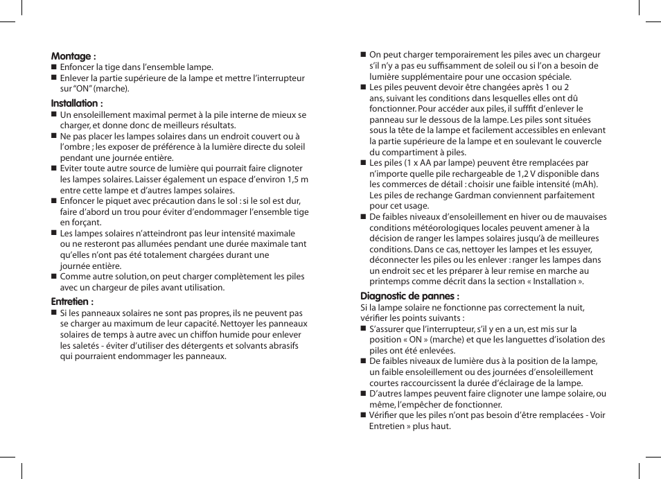 Gardman SS Post Lights User Manual | Page 6 / 12