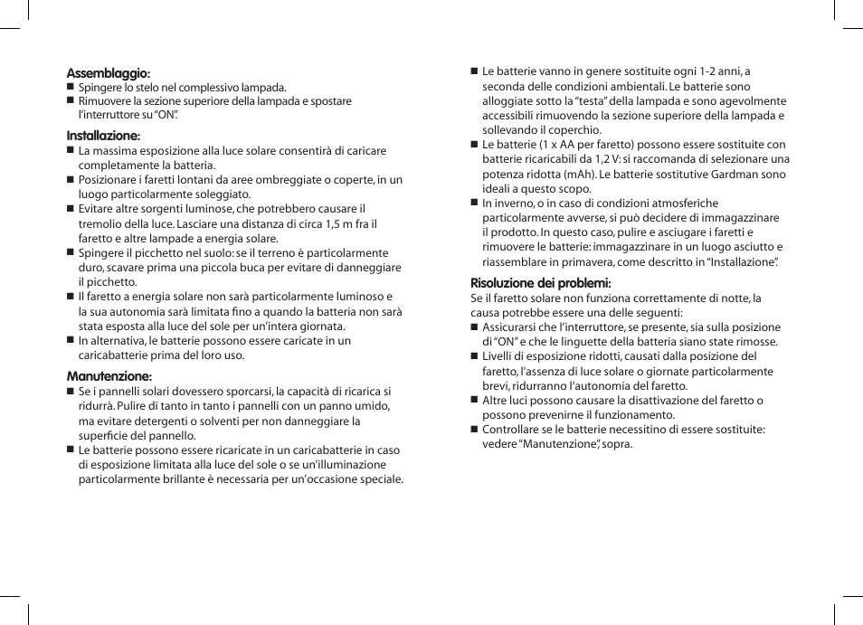 Gardman SS XL Post Lights User Manual | Page 10 / 12