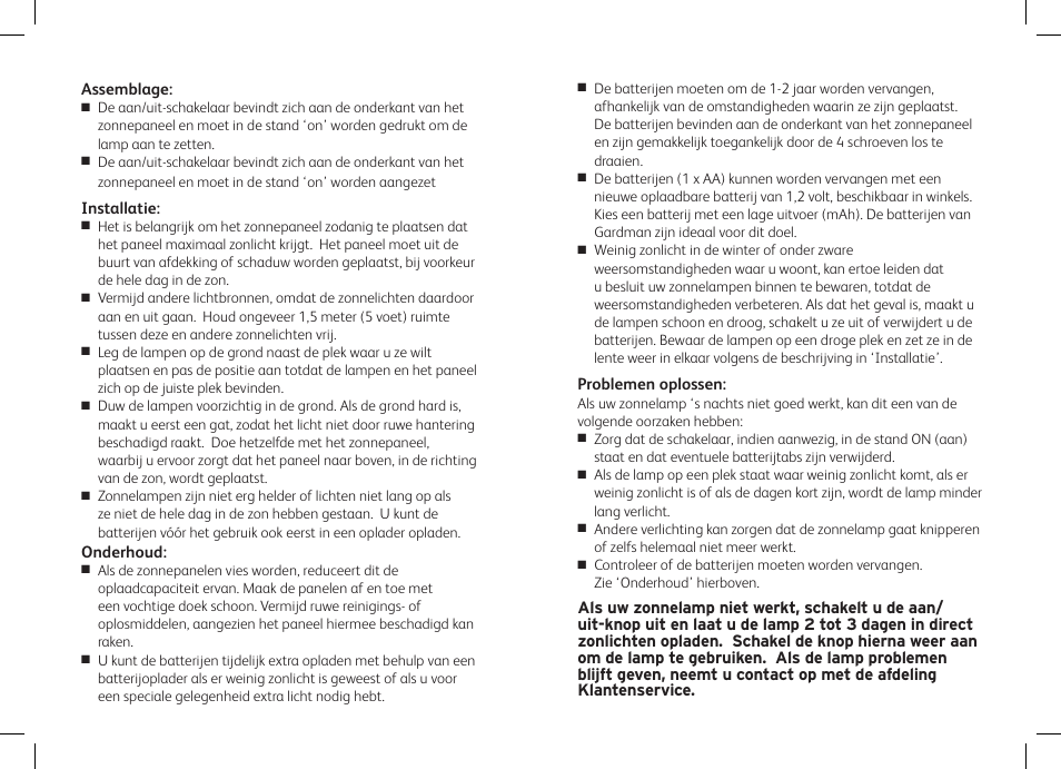 Gardman Solar Twister Glowsticks User Manual | Page 8 / 12