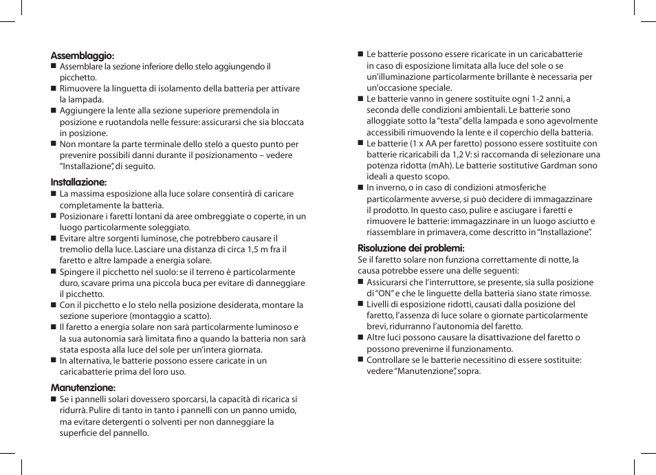 Gardman 6 Orbis SS Solar Lights User Manual | Page 10 / 12