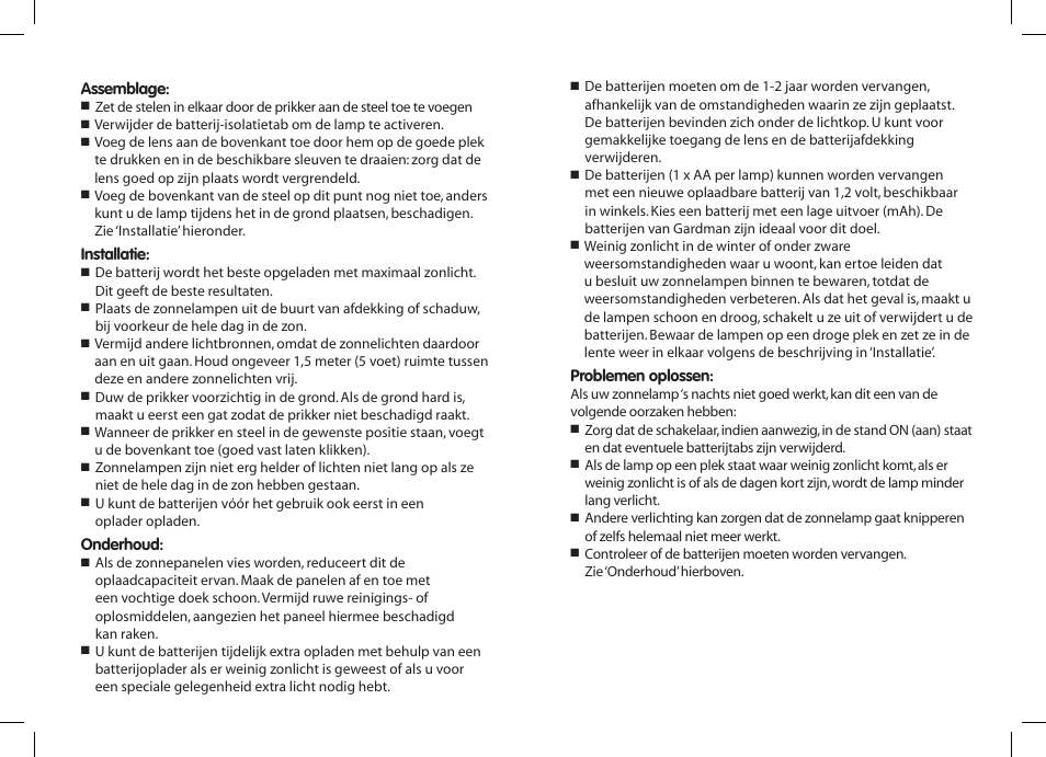 Gardman 6 Orbis SS Solar Lights User Manual | Page 8 / 12