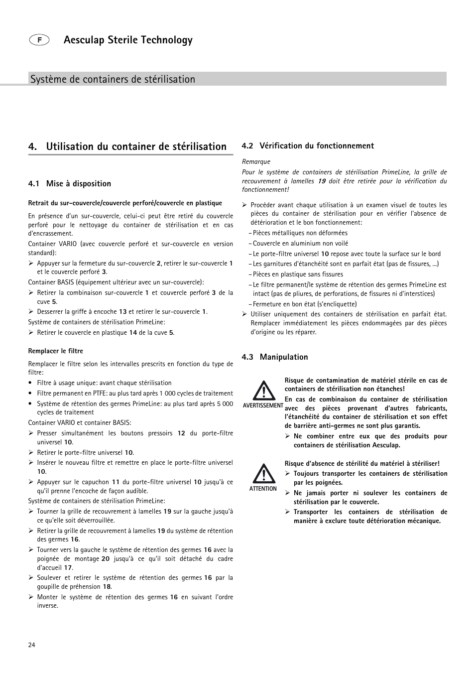 Braun Sterile Container System 9-Jul User Manual | Page 26 / 84