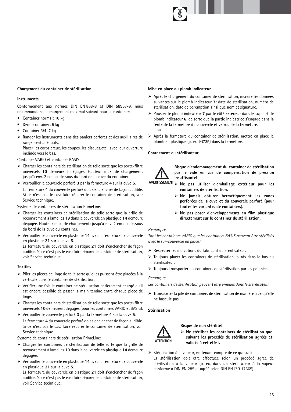 Braun Sterile Container System 9-Jul User Manual | Page 27 / 84