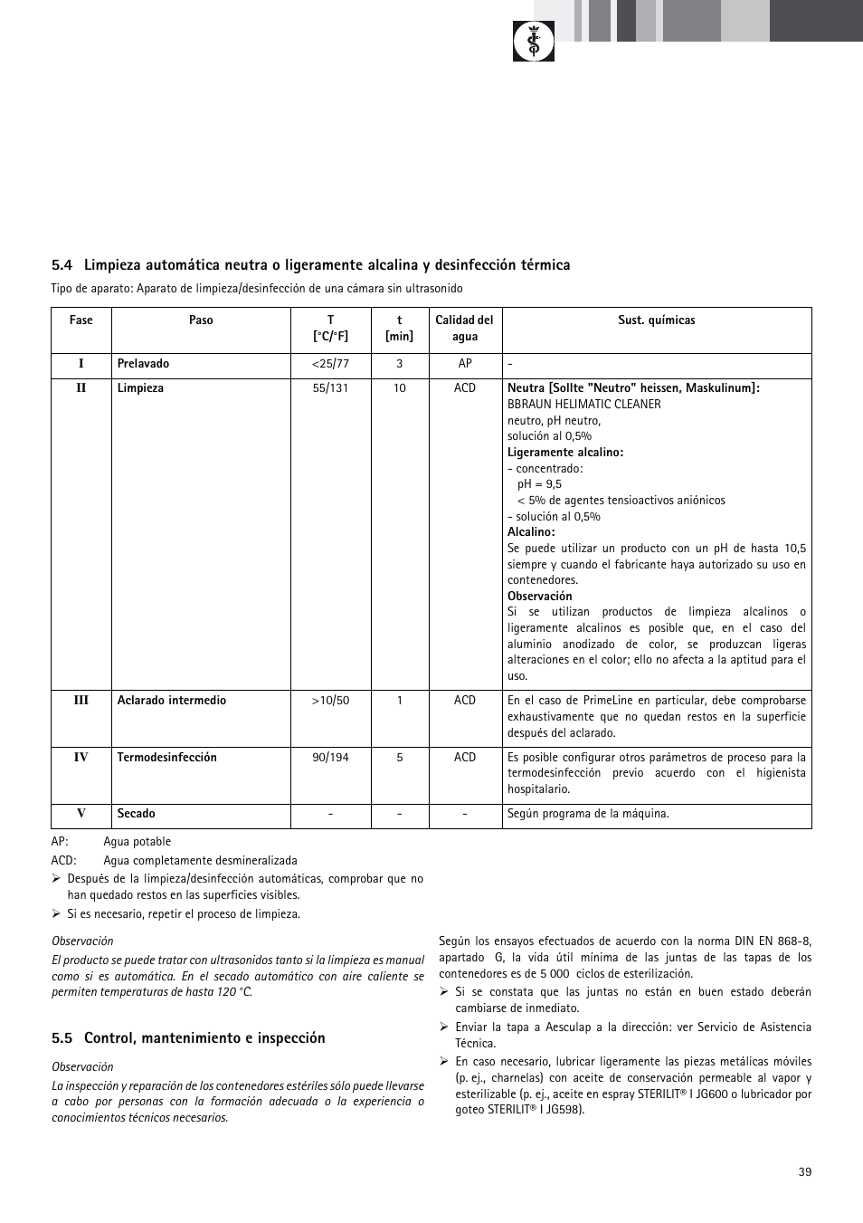 Braun Sterile Container System 9-Jul User Manual | Page 41 / 84