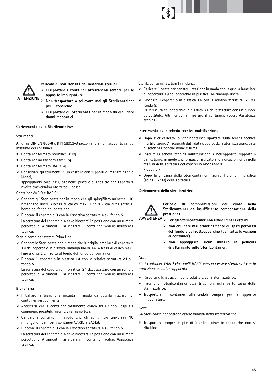 Braun Sterile Container System 9-Jul User Manual | Page 47 / 84