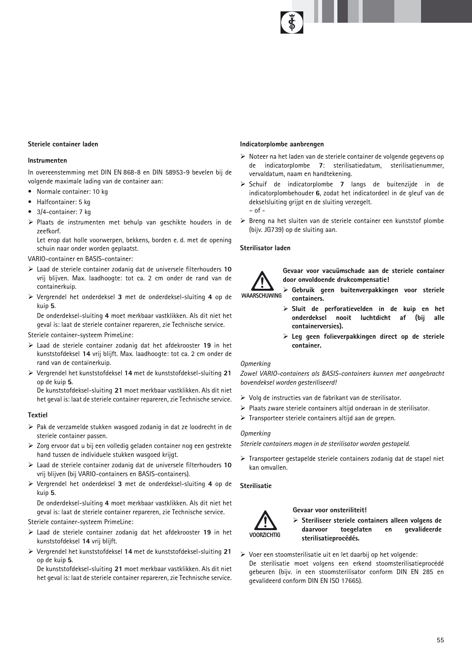 Braun Sterile Container System 9-Jul User Manual | Page 57 / 84