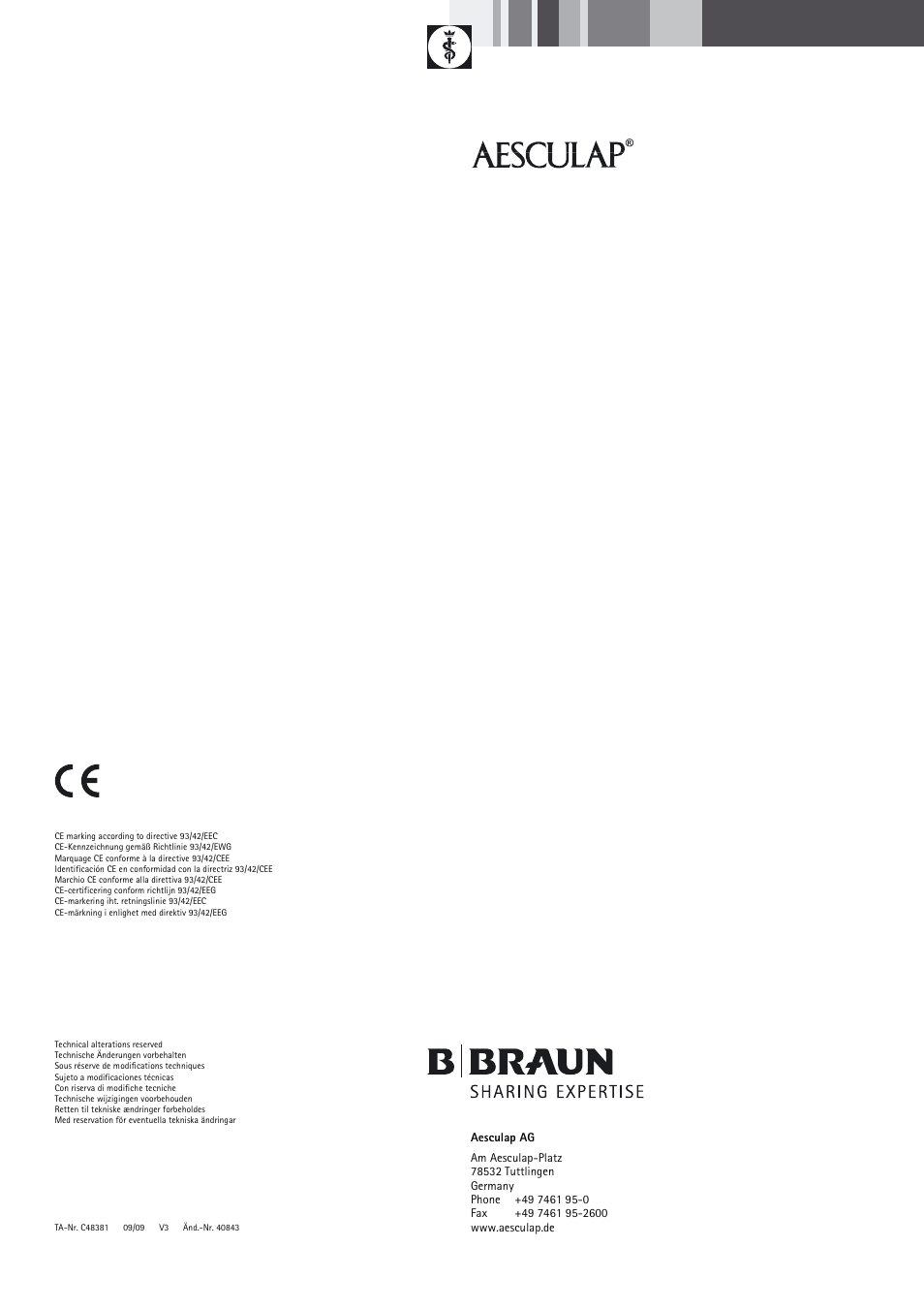 Braun Sterile Container System 9-Jul User Manual | Page 84 / 84