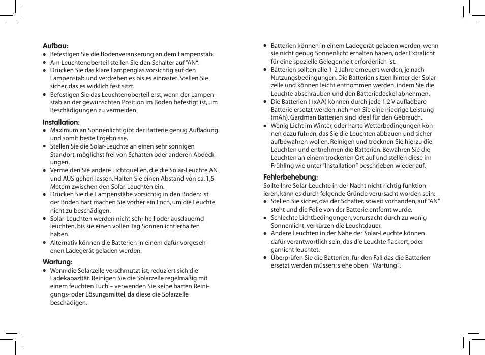 Gardman 10 Marker Solar Lights User Manual | Page 4 / 12