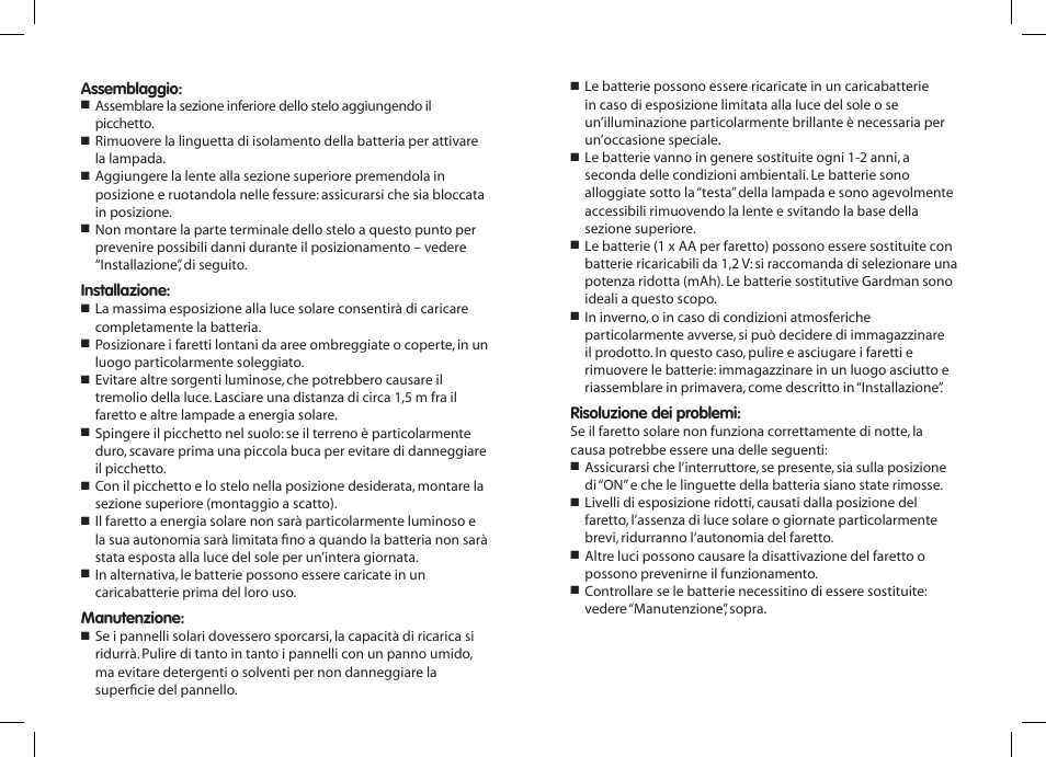 Gardman 10 Large Solar Lights User Manual | Page 10 / 12