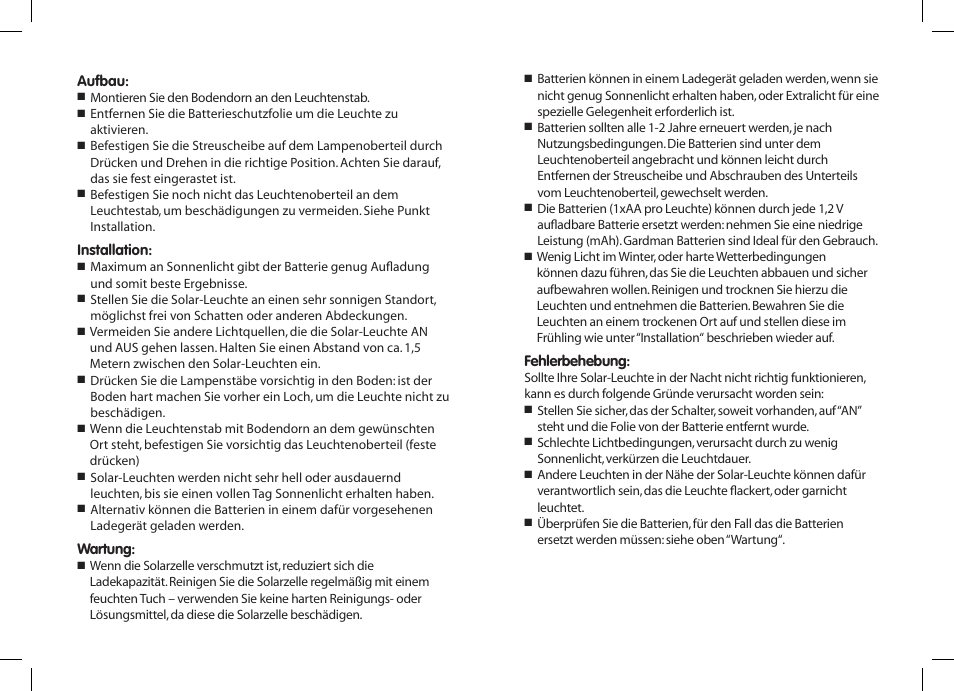 Gardman 10 Large Solar Lights User Manual | Page 4 / 12