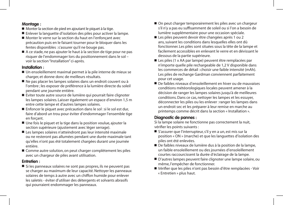 Gardman 10 Large Solar Lights User Manual | Page 6 / 12