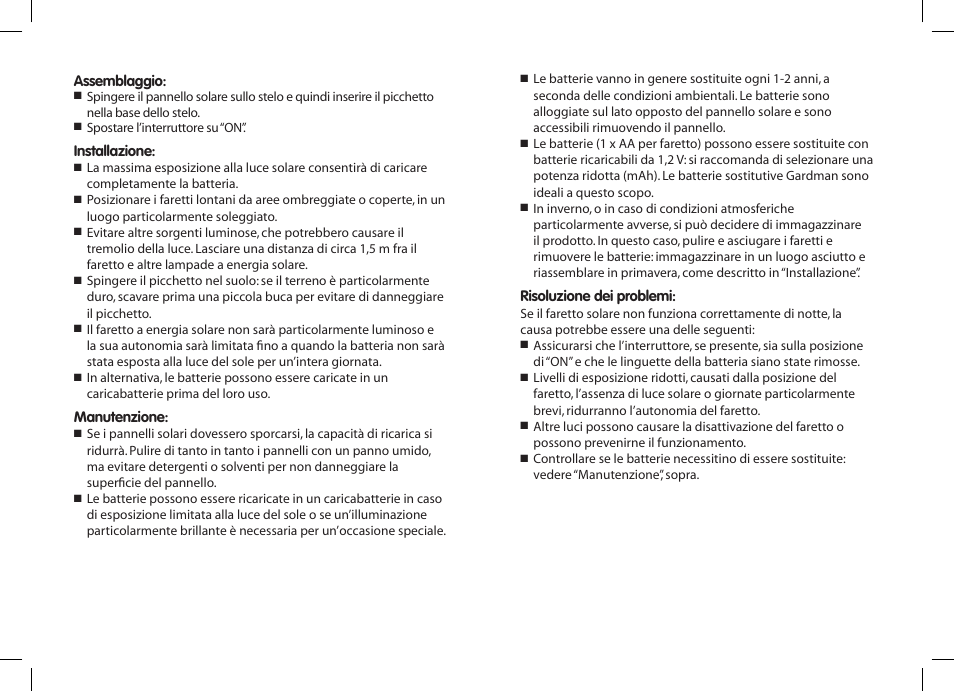 Gardman 6 Flare SS Solar Light User Manual | Page 10 / 12