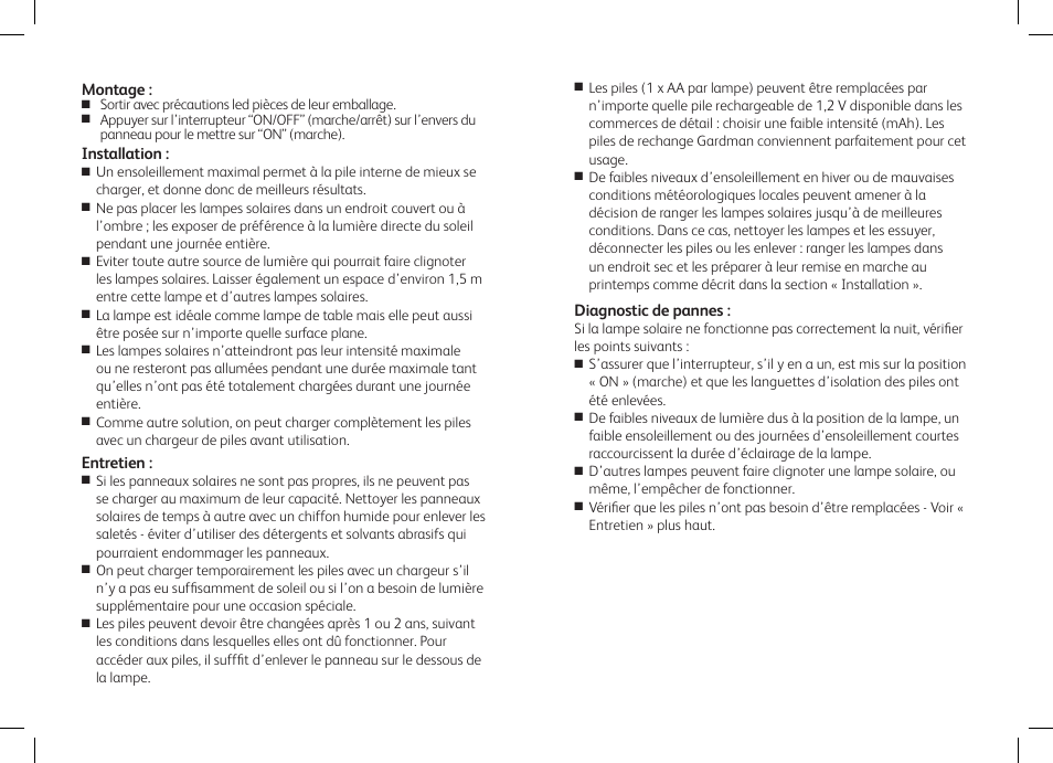 Gardman 4 Rock Spots Lights User Manual | Page 6 / 12