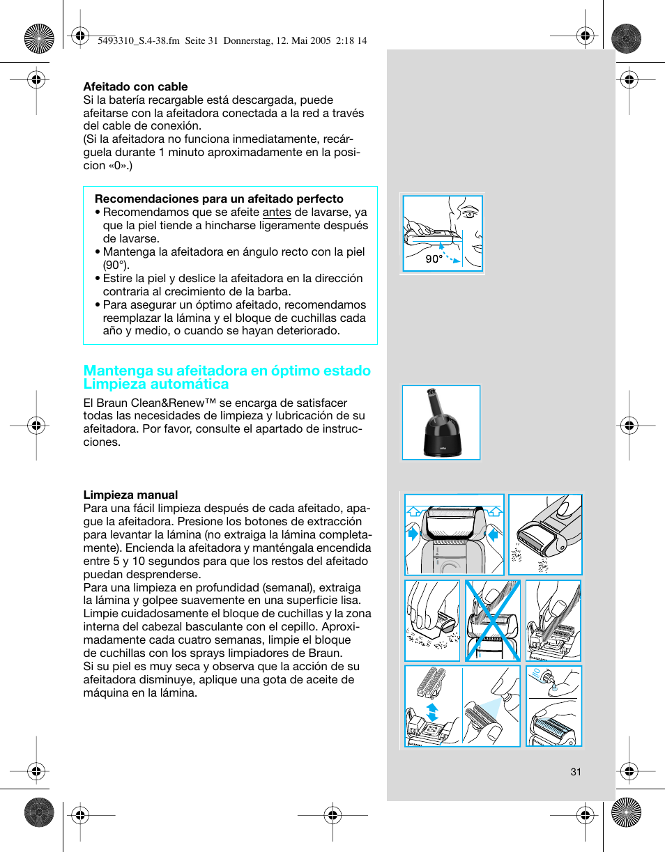 Braun 7526 User Manual | Page 31 / 35