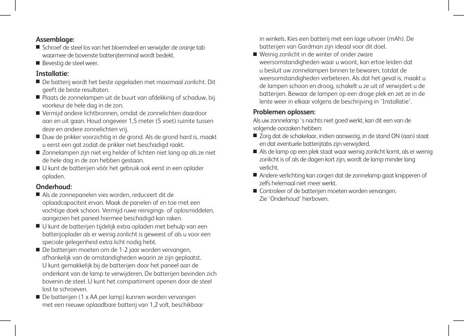 Gardman 4 Flower Glows User Manual | Page 8 / 12