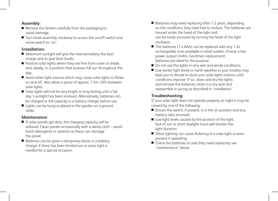 Gardman Colour Changing Party Lantern User Manual | Page 2 / 12