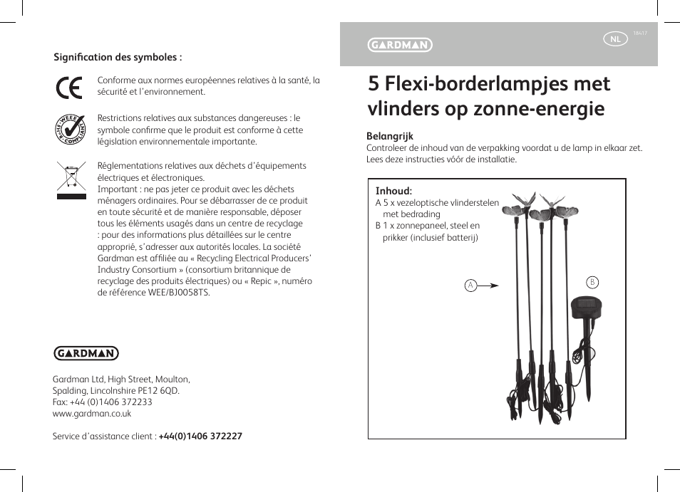 Gardman Butterfly flexi border Lights User Manual | Page 7 / 12