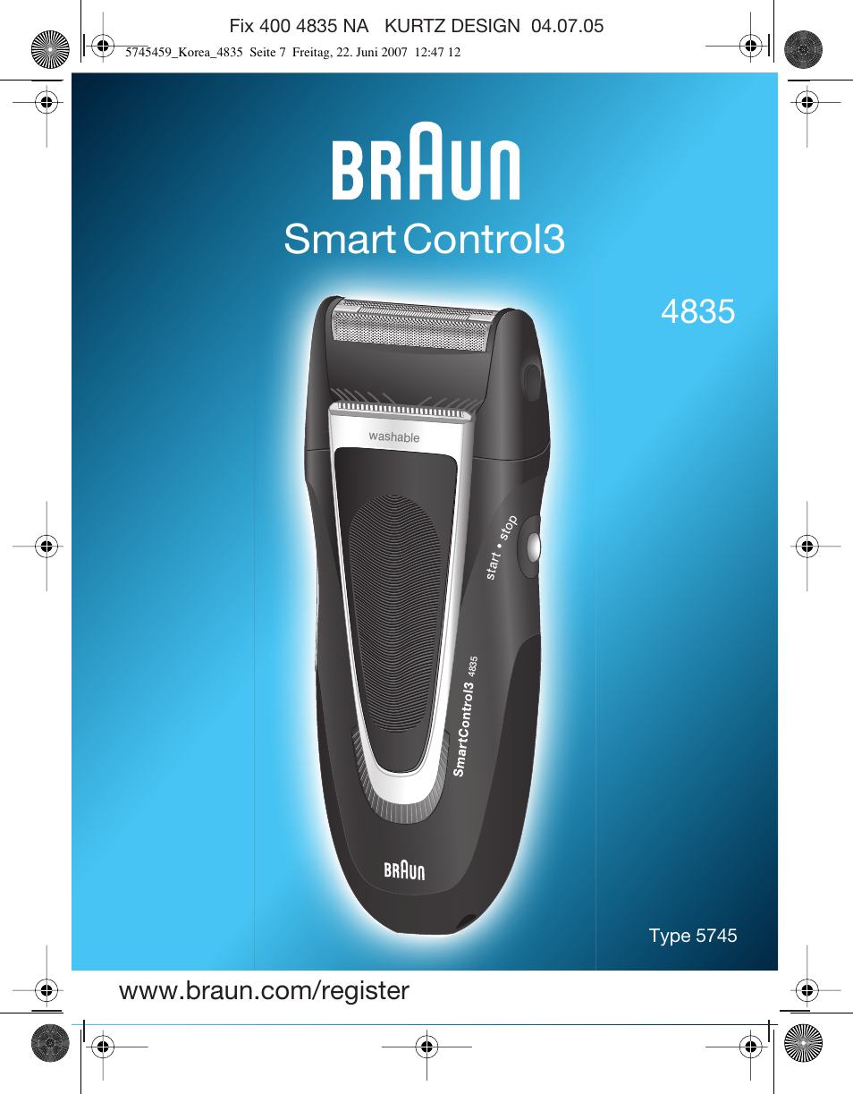 Braun 5745 User Manual | 6 pages