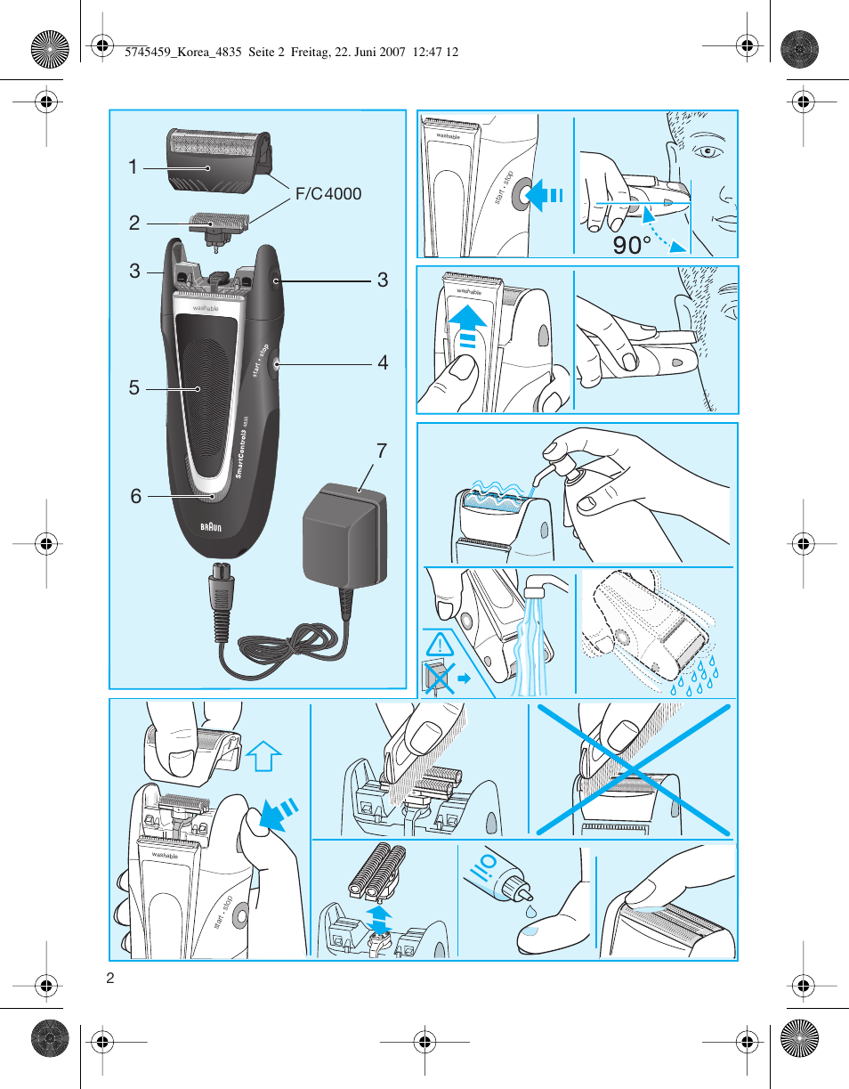 F/c4000 | Braun 5745 User Manual | Page 2 / 6