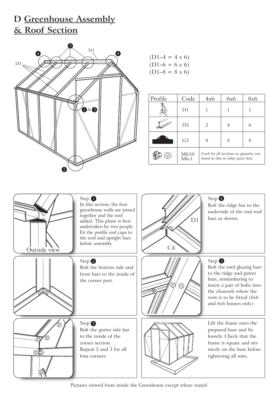 Gardman Alum Greenhouse User Manual | Page 9 / 12