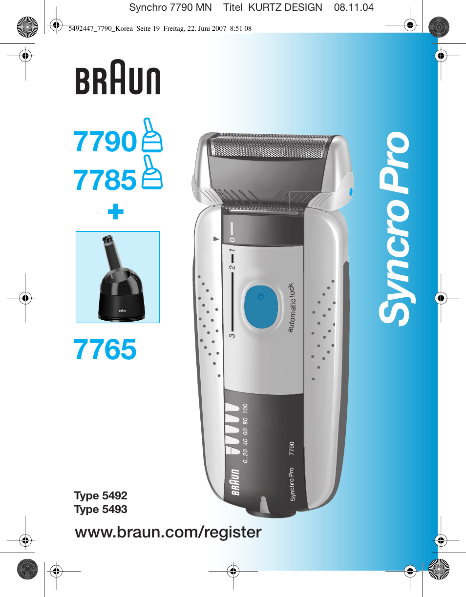 Braun 7765 User Manual | 18 pages