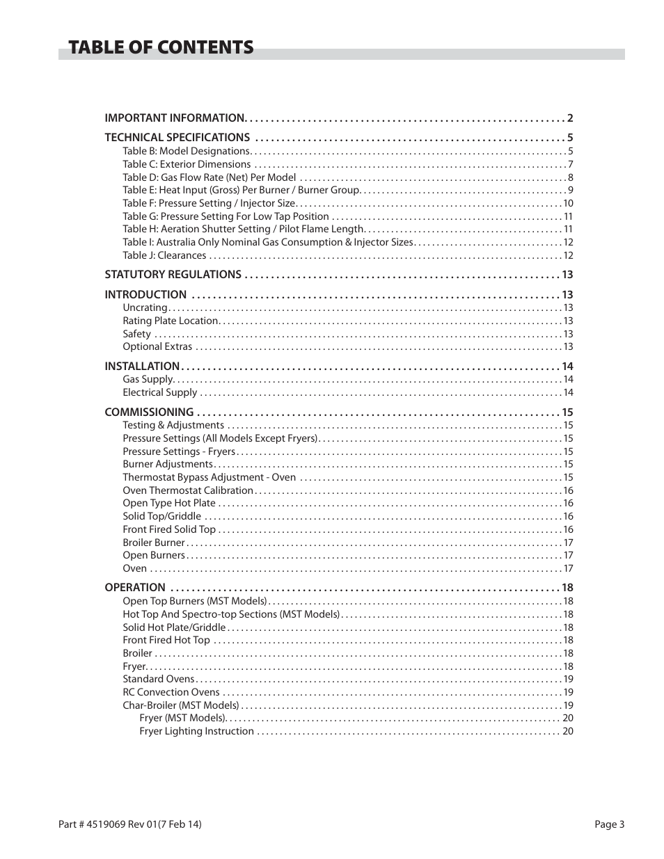 Garland MASTER SERIES HEAVY DUTY RANGES, FRYERS & BROILERS User Manual | Page 3 / 34