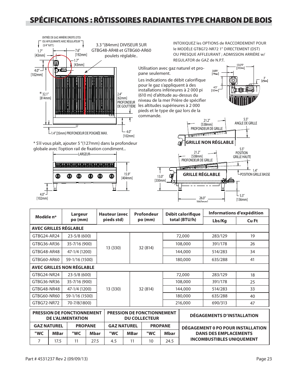 Garland GT SERIES HEAVY DUTY GAS COUNTER EQUIPMENT User Manual | Page 23 / 48