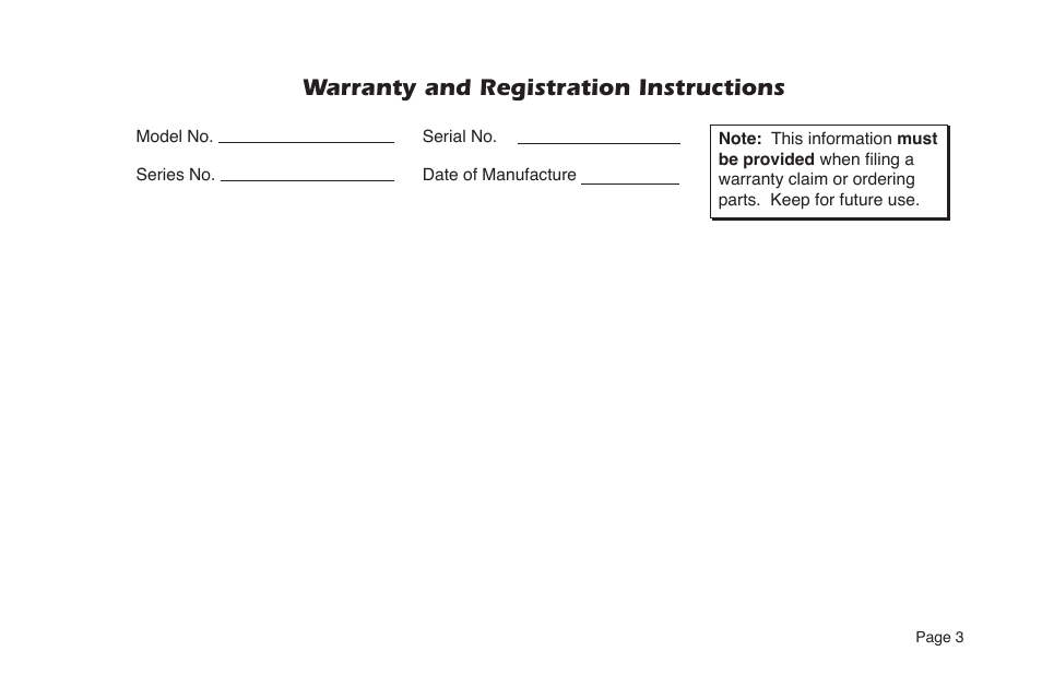 Warranty and registration instructions | Braun NUVL855RM24 User Manual | Page 5 / 52