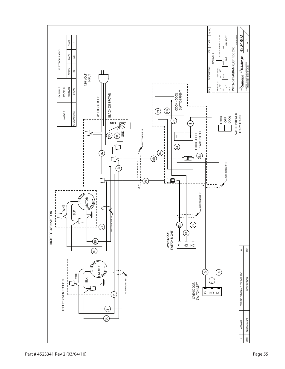 Garland US RANGE U SERIES GAS RESTAURANT RANGES User Manual | Page 55 / 56