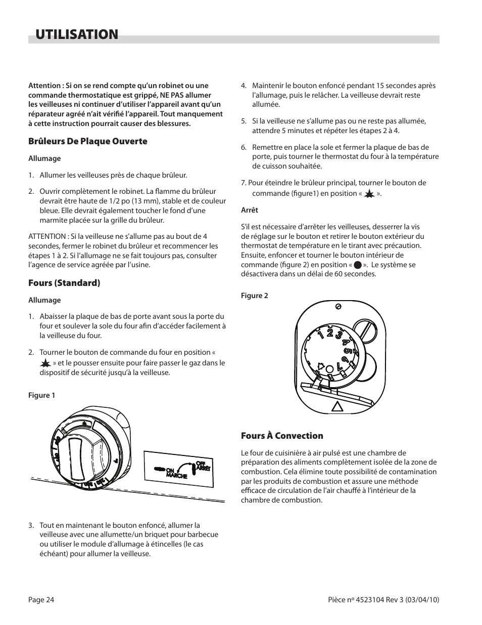 Utilisation | Garland G SERIES GAS RESTAURANT RANGES User Manual | Page 24 / 56