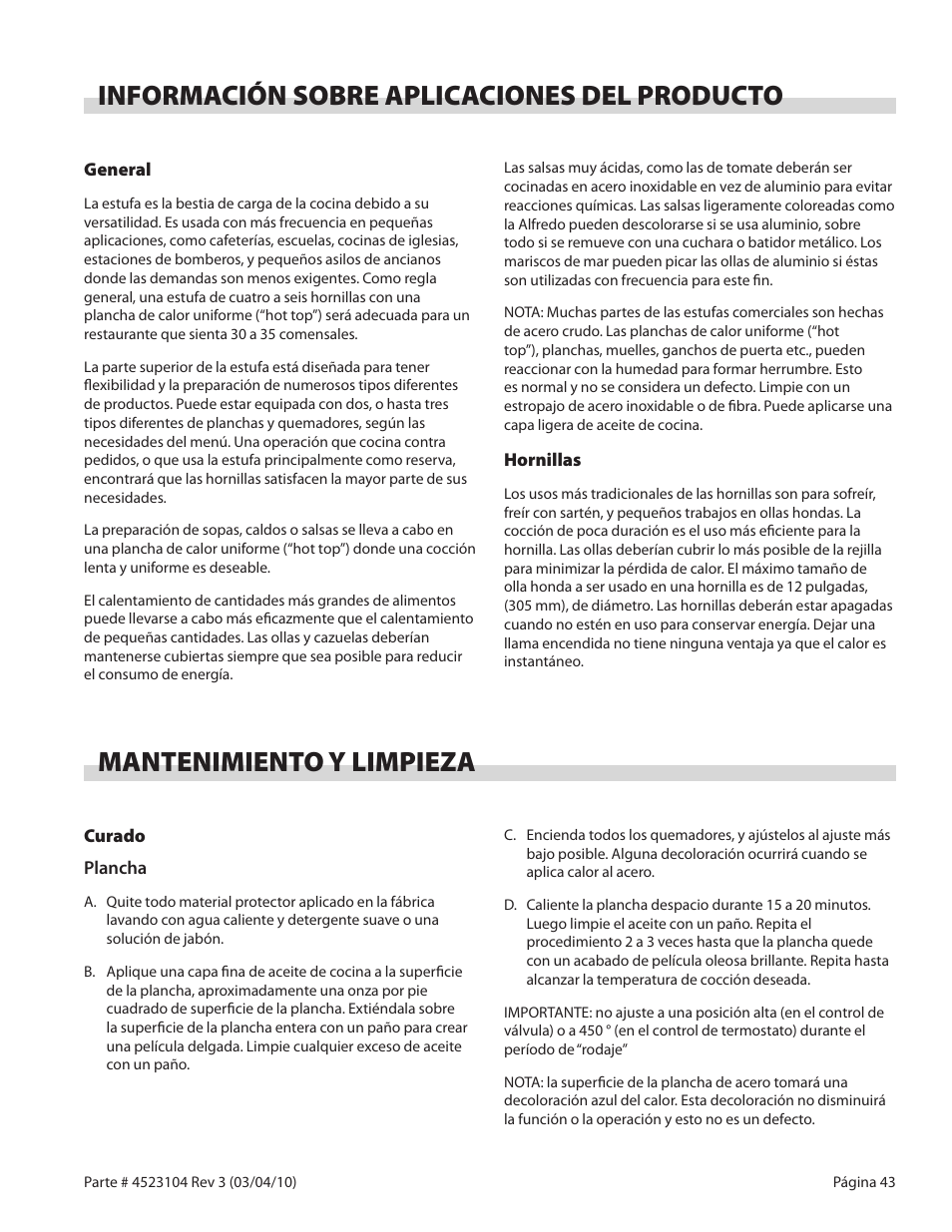 Garland G SERIES GAS RESTAURANT RANGES User Manual | Page 43 / 56