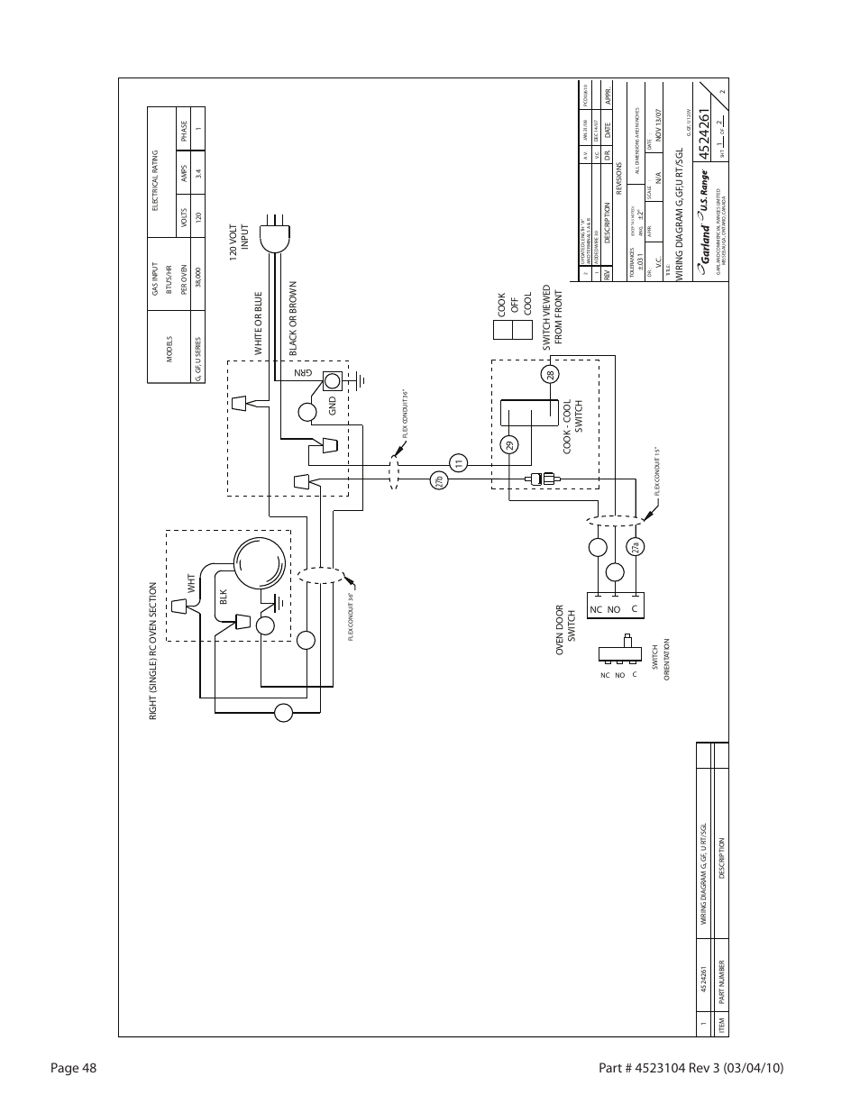 Garland G SERIES GAS RESTAURANT RANGES User Manual | Page 48 / 56