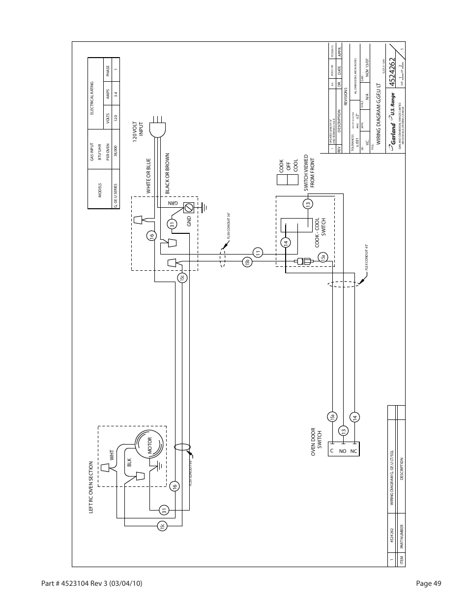 Garland G SERIES GAS RESTAURANT RANGES User Manual | Page 49 / 56
